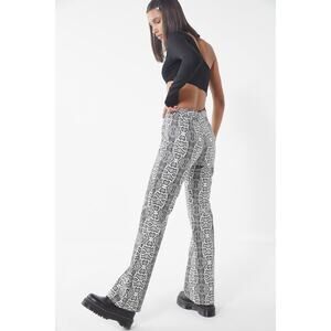 Share I.AM.GIA Shiraz Snake Print Black White Pant Large Faux Leather NWOT $138
